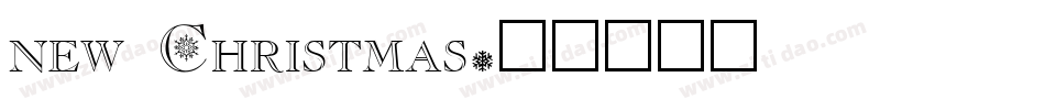 new Christmas字体转换